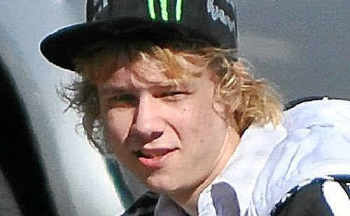 Serial pest Levi Clarke-Davis was in court on Tuesday after circling a man before punching him in the head. Serial pest Levi Clarke-Davis was in court on Tuesday after circling a man before punching him in the head.